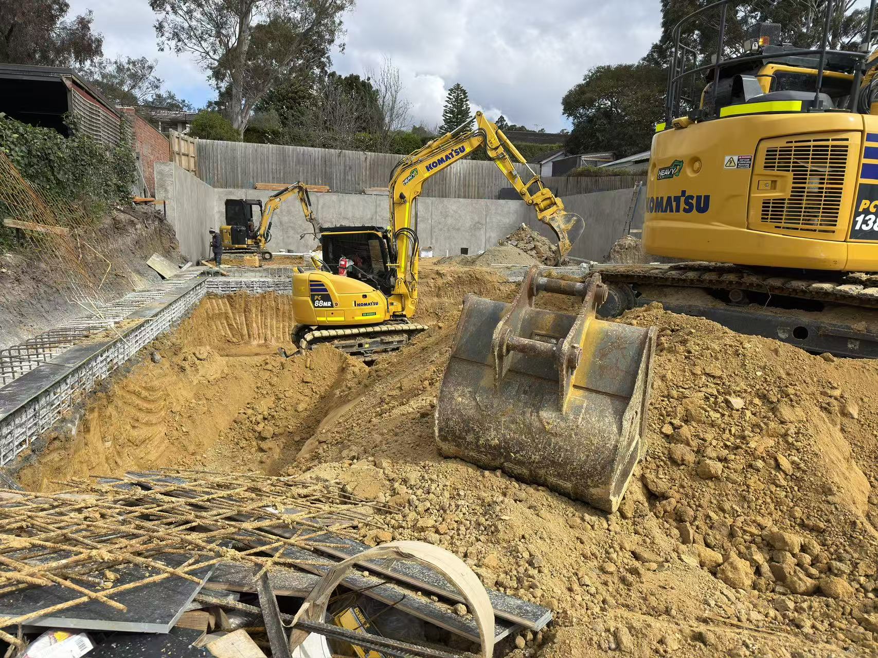 Melegant construction in progress